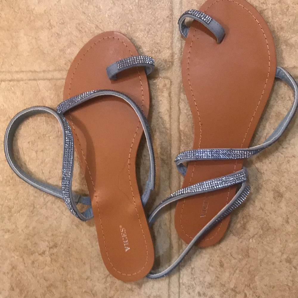A blue sandals